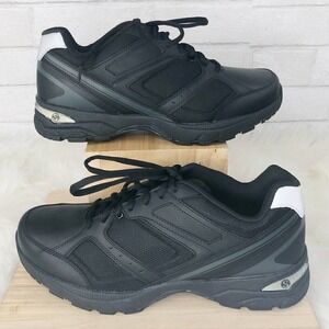 George Foreman Spiro Footworks Leather Black Sneaker Men's Size‎ 11 Wide NWT